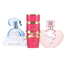 Cargar imagen en el visor de la galería, Kit 3 Perfumes Yara Candy, Cloud, Thank u Next 100ml