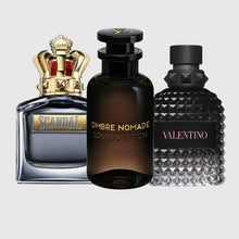 Cargar imagen en el visor de la galería, Kit 3 Perfumes Ombre Nomade, Scandal Man, Born in Roma 100ml