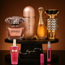 Cargar imagen en el visor de la galería, Kit 4 Perfumes Jadore, 212 Vip Rose, Fame, Bright Crystal