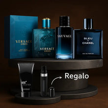 Cargar imagen en el visor de la galería, Kit 3 Perfumes Sauvage, Bleu, Eros 100ml