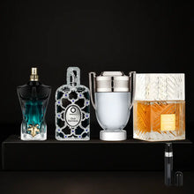 Cargar imagen en el visor de la galería, Kit 4 Perfumes Oud Saffron, Invictus, Le Beau Le Parfum, Khamrah
