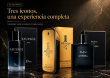 Cargar imagen en el visor de la galería, Kit 3 Perfumes Sauvage, One Million, Bleu 100ml