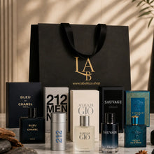 Cargar imagen en el visor de la galería, kit 5 Perfumes Acqua Di Gio, Sauvage, Bleu, 212 Nyc Men, Eros