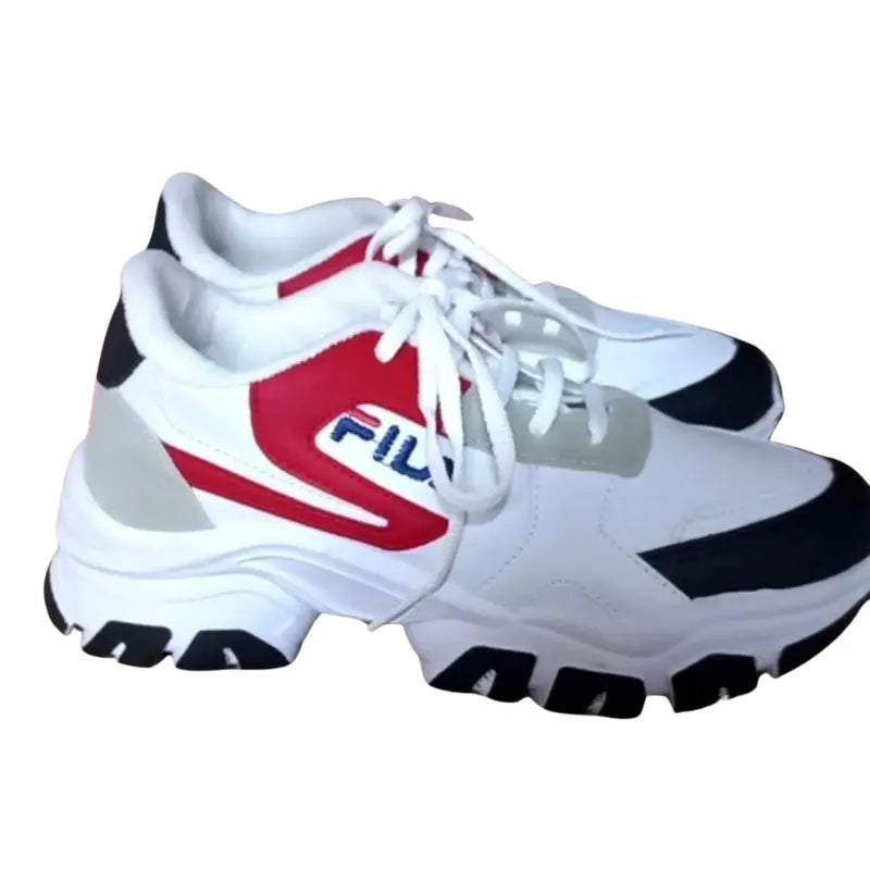 Fl Suela Alta Blanco Rojo