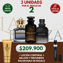 Cargar imagen en el visor de la galería, Kit 3 Perfumes Ombre Nomade, Scandal Man, Born in Roma 100ml
