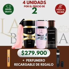 Cargar imagen en el visor de la galería, Kit 4 Perfumes Asad, Yara, King, Good Girl Blush
