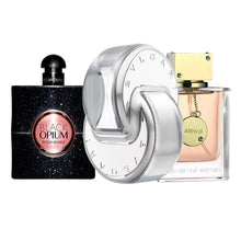 Cargar imagen en el visor de la galería, Kit 3 perfumes Black Opium, Omnia Crystal, Club the Nuit Woman 100ml
