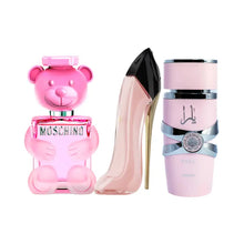 Cargar imagen en el visor de la galería, Kit 3 Perfumes Toy Bubble, Yara, Good Girl Blush - 100ml
