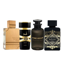 Cargar imagen en el visor de la galería, Kit 4 Perfumes Oud For Glory, Asad, Ombre Nomade, Amber Oud 100ml
