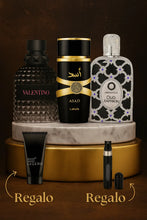 Cargar imagen en el visor de la galería, Kit 3 Perfumes Asad, Born in Roman, Oud Saffron
