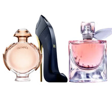 Cargar imagen en el visor de la galería, Kit 3 Perfumes La Vie Est Belle, Good Girl, Olympea 100ml
