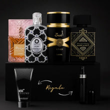 Cargar imagen en el visor de la galería, Kit 4 Perfumes Asad, Oud For Glory, Khamrah, Oud Saffron
